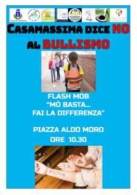 Flash mob mo' basta fai la differenza - casamassima dice no al bullismo